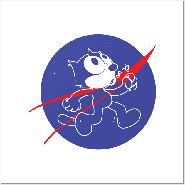 Nasa Felix The Cat Wall Art by Dotty42